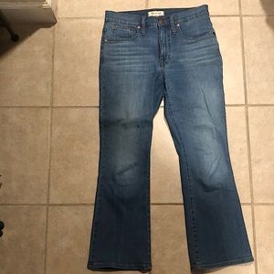 Madewell Cali Demi Boot Jeans, Size 27